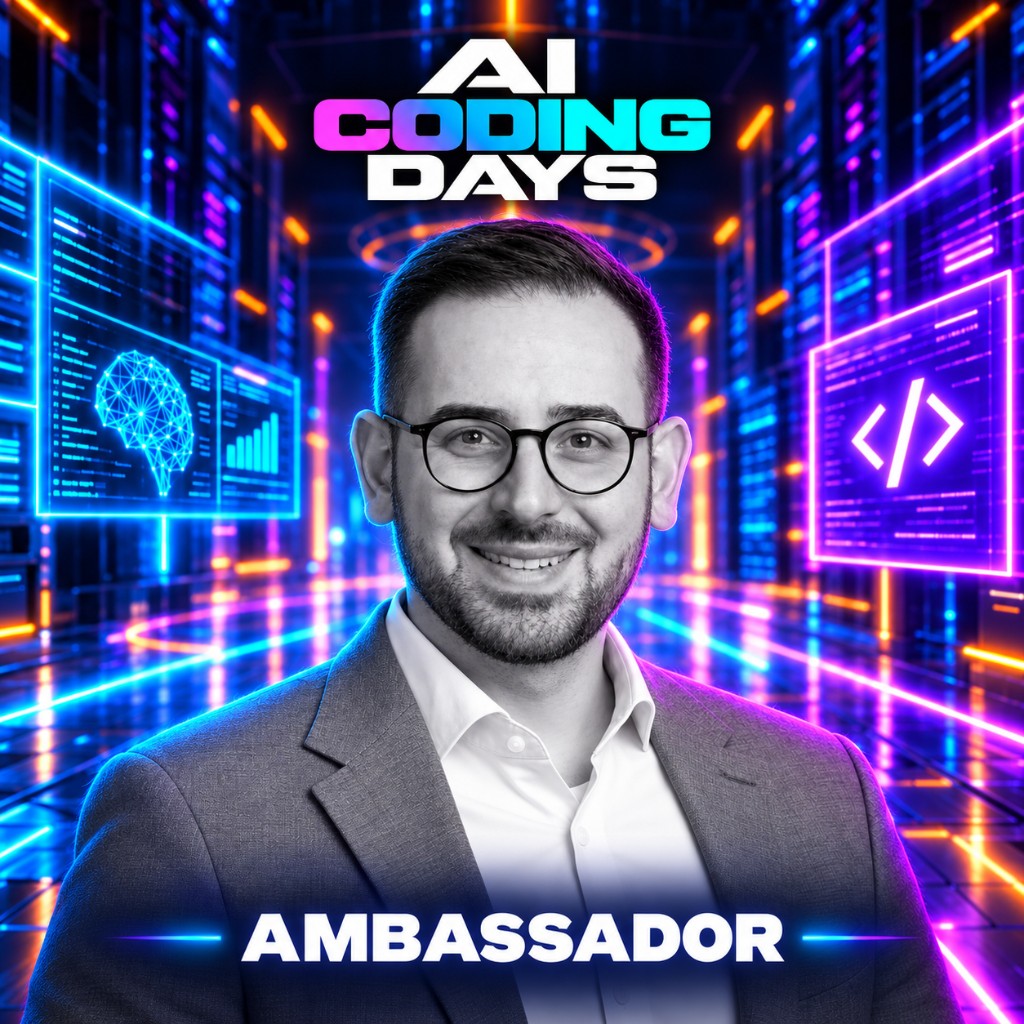 Jordanis Kleinöder Stafidis as AI Coding Days Ambassador