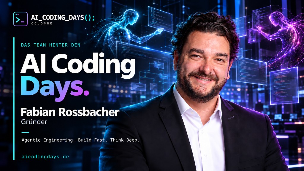 Portrait of Fabian Rossbacher, founder of AI Coding Days